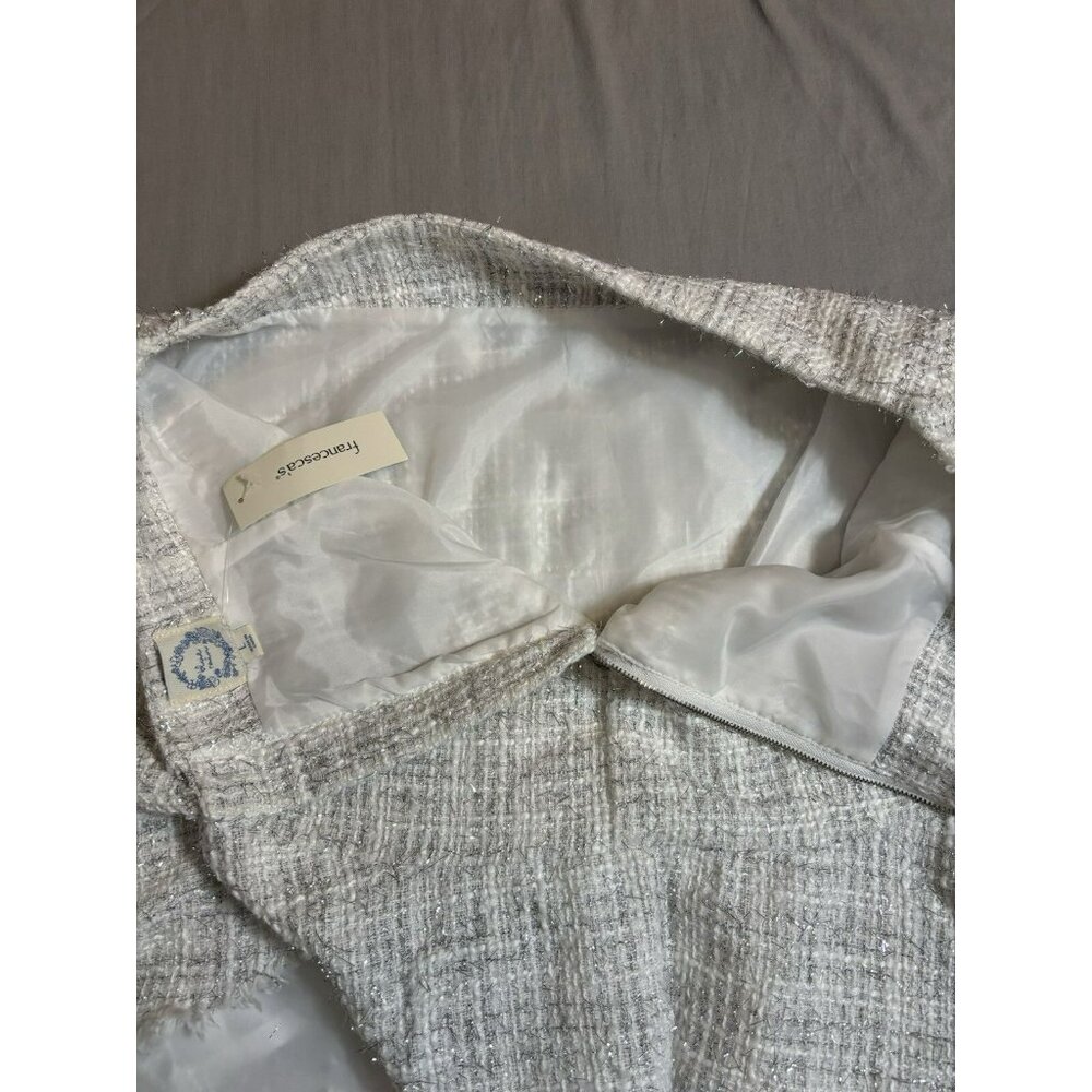 NWT Blue Rain Women's Skirt Large White Plaid Festival Preppy Boho - Picture 7 of 8